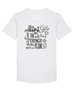 Speranță Tricou mânecă scurtă guler larg Bărbat Skater
