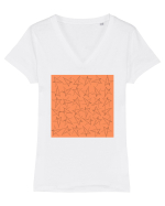 Orange Star Tricou mânecă scurtă guler V Damă Evoker