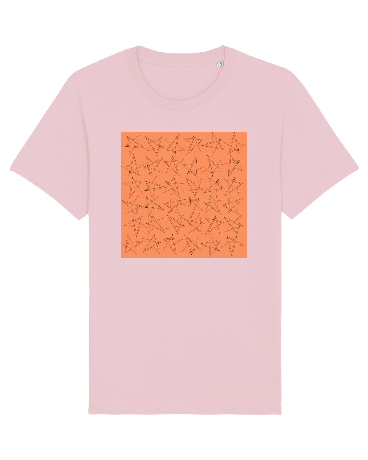 Tricou mânecă scurtă Unisex Rocker Cotton Pink