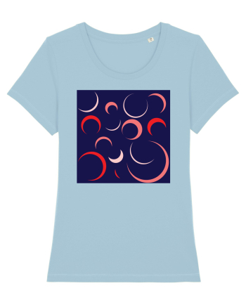 Blue Moon Patterns Sky Blue