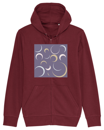 Purple Moon Patterns Burgundy