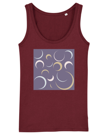 Purple Moon Patterns Burgundy