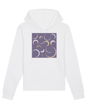 Purple Moon Patterns White