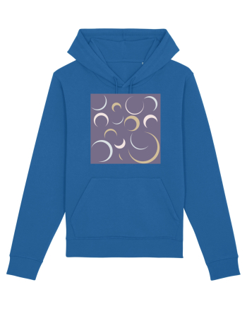 Purple Moon Patterns Royal Blue