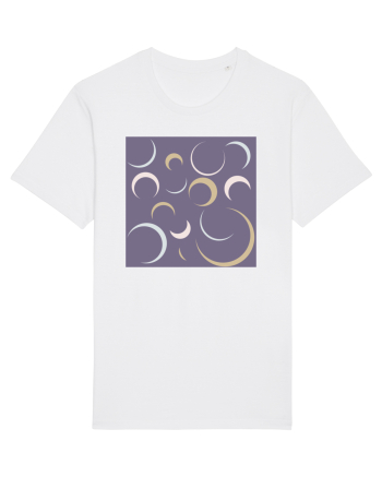 Purple Moon Patterns White
