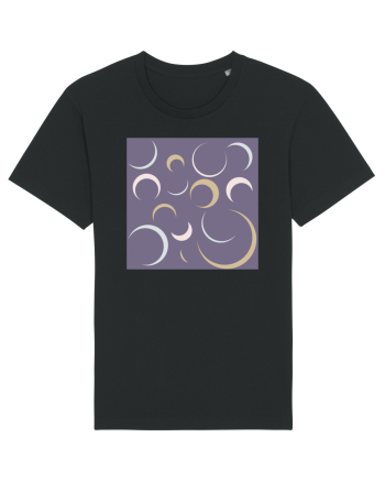Purple Moon Patterns Black