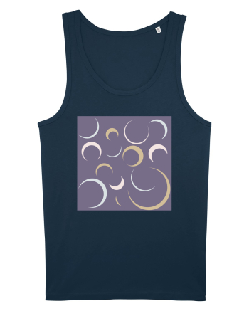 Purple Moon Patterns Navy