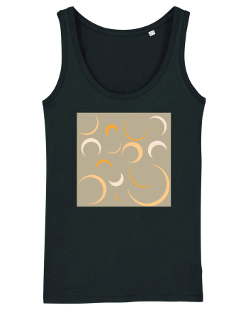 Yellow Moon Patterns Black