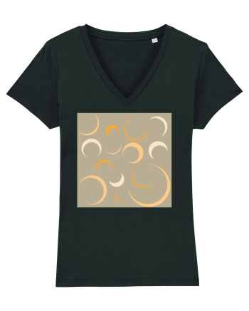 Yellow Moon Patterns Black