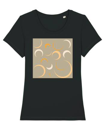 Yellow Moon Patterns Black