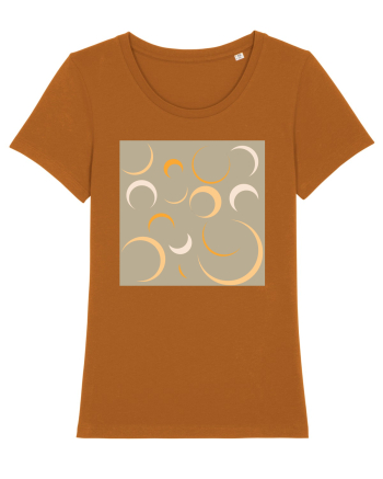 Yellow Moon Patterns Roasted Orange