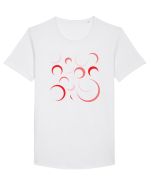 Red Moons Tricou mânecă scurtă guler larg Bărbat Skater