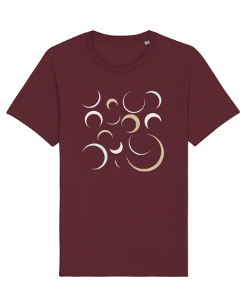 Cream Moons Burgundy