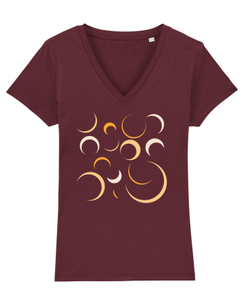 Yellow Moons Burgundy