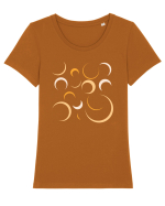 Yellow Moons Tricou mânecă scurtă guler larg fitted Damă Expresser