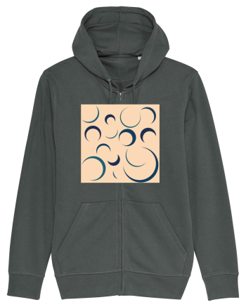Cream Moon Patterns Anthracite