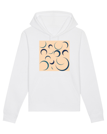 Cream Moon Patterns White