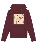 Cream Moon Patterns Hanorac Unisex Drummer
