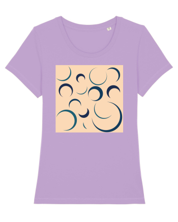 Cream Moon Patterns Lavender Dawn