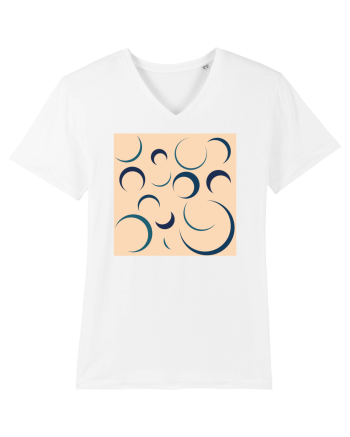 Cream Moon Patterns White