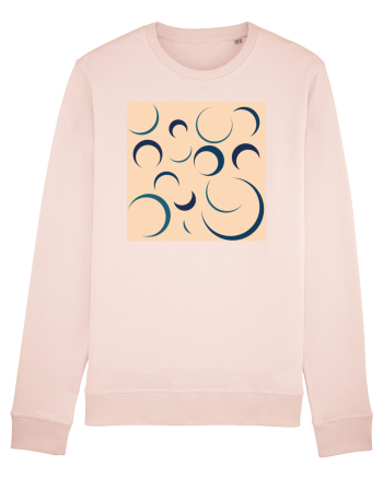 Cream Moon Patterns Candy Pink