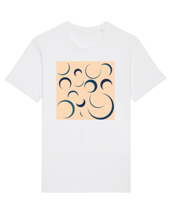 Cream Moon Patterns White
