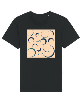 Cream Moon Patterns Black