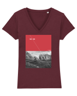 Wild Ride Tricou mânecă scurtă guler V Damă Evoker