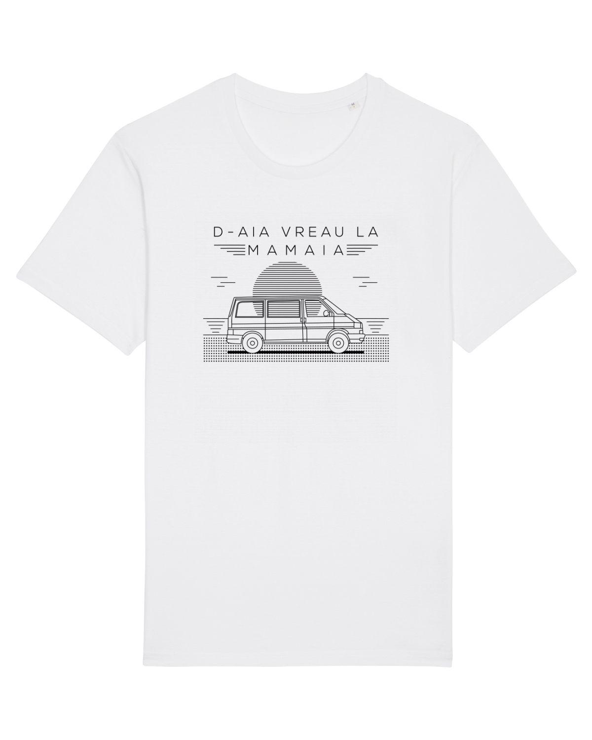Tricou mânecă scurtă Unisex Rocker White