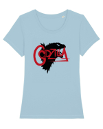 Godzilla Tricou mânecă scurtă guler larg fitted Damă Expresser