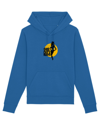 She moves like a knife Royal Blue