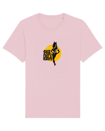 She moves like a knife Cotton Pink