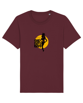 She moves like a knife Burgundy