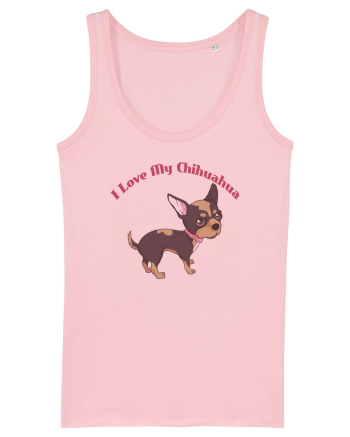 I Love My Chihuahua Cotton Pink