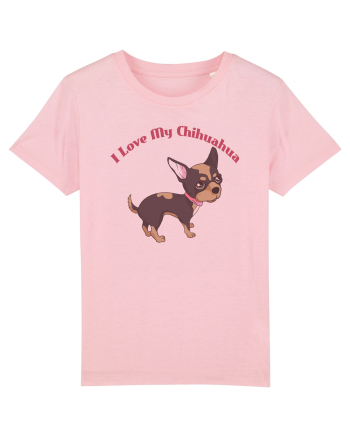 I Love My Chihuahua Cotton Pink