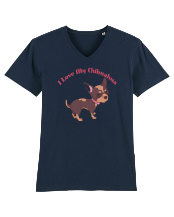 I Love My Chihuahua French Navy