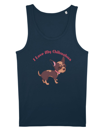 I Love My Chihuahua Navy
