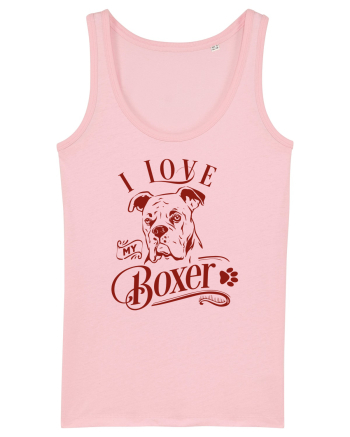 I Love My Boxer Cotton Pink