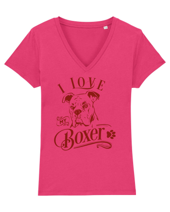 I Love My Boxer Raspberry