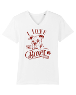 I Love My Boxer Tricou mânecă scurtă guler V Bărbat Presenter