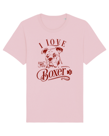 I Love My Boxer Cotton Pink