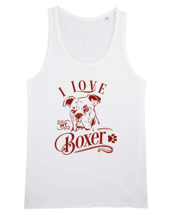 I Love My Boxer White