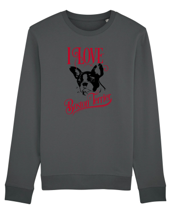 I Love Boston Terrier Anthracite