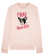I Love Boston Terrier Bluză mânecă lungă Unisex Rise
