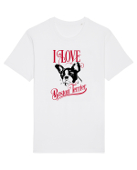 I Love Boston Terrier Tricou mânecă scurtă Unisex Rocker