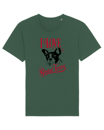 I Love Boston Terrier Bottle Green