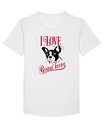 I Love Boston Terrier White
