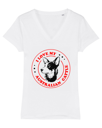 I Love My Australian Cattle White