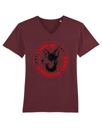 I Love My Australian Cattle Burgundy