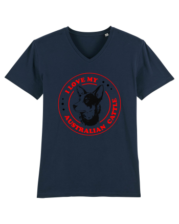 I Love My Australian Cattle French Navy